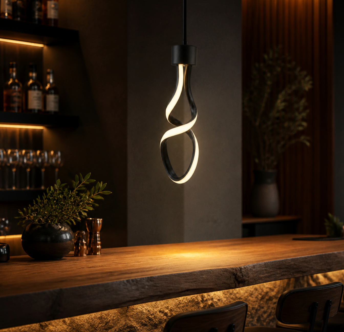 Modern 10W E26/E27 LED Pendant Light – Minimalist Hanging Ceiling Lamp