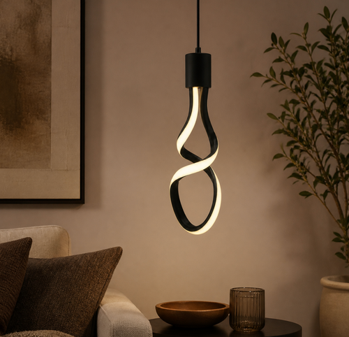 Modern 10W E26/E27 LED Pendant Light – Minimalist Hanging Ceiling Lamp