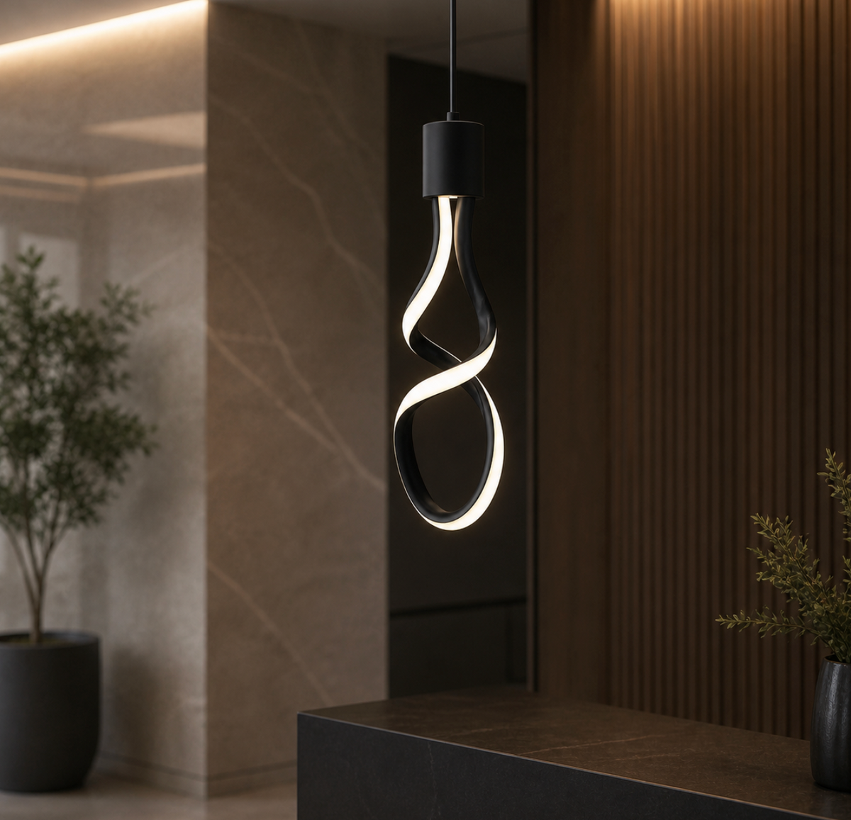 Modern 10W E26/E27 LED Pendant Light – Minimalist Hanging Ceiling Lamp