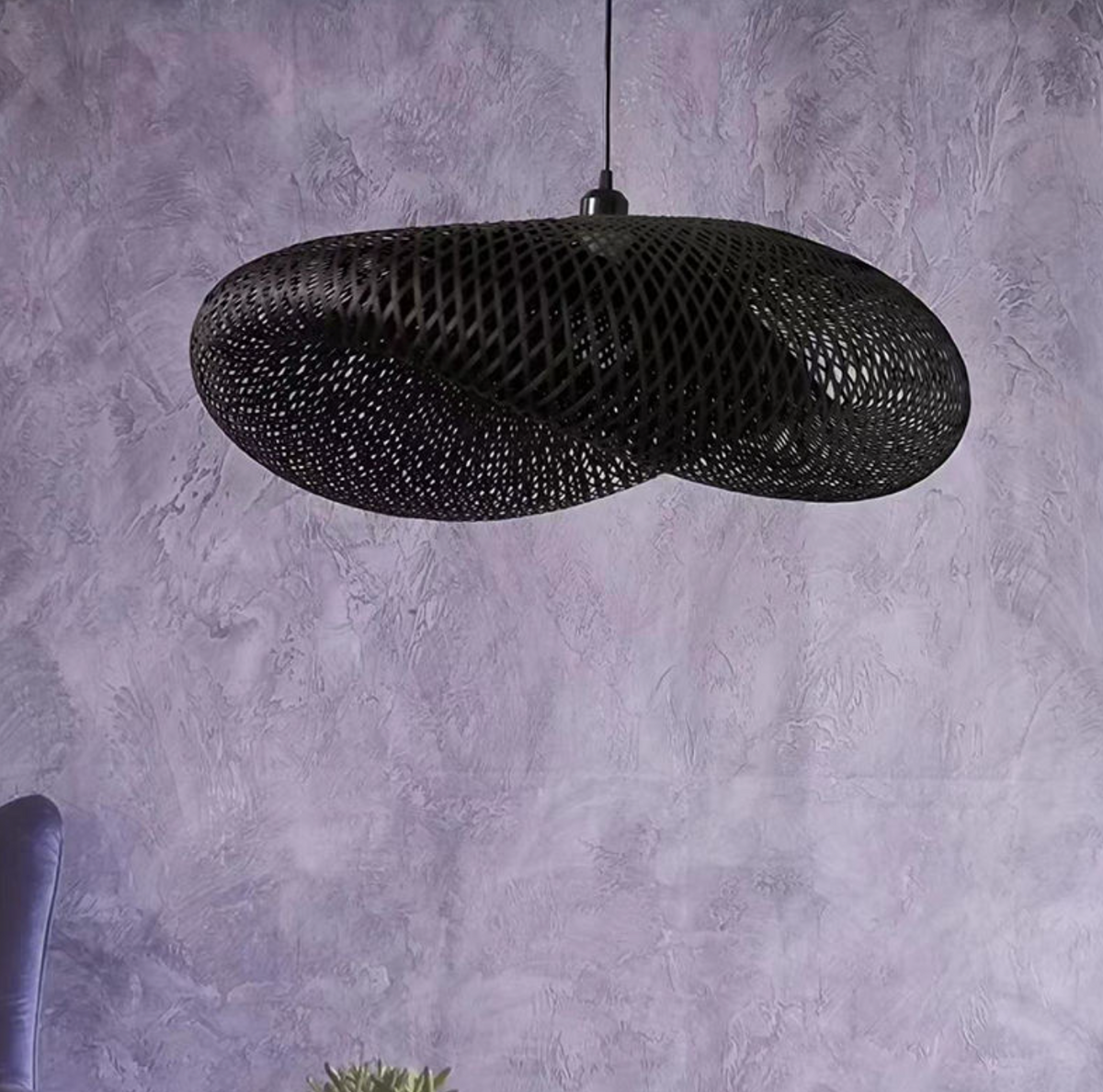 Wooden Bamboo Pendant Light – Natural Woven Hanging Lamp for Home & Restaurant