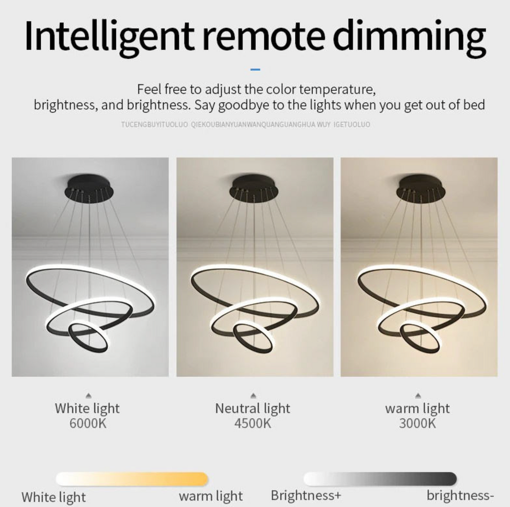 Modern LED Ring Ceiling Light – Sleek Black Circular Lamp for Contemporary Interiors