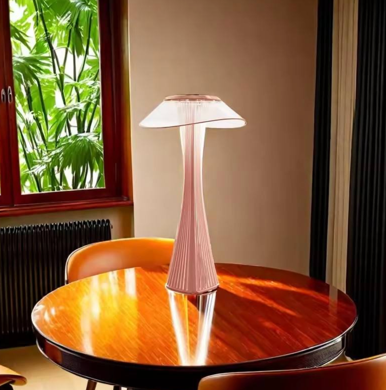 Modern Luxury Crystal LED Table Lamp – Touch Control Rechargeable Bedside Light
