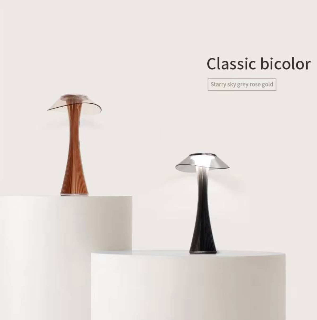 Modern Luxury Crystal LED Table Lamp – Touch Control Rechargeable Bedside Light